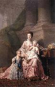 Charlotte of Mecklenburg-Strelitz with two of her children